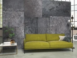 Sanders & Sanders Fototapete Fliesen Dunkelgrau 368 x 248 cm 612326