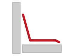 Sarei An- und Abschlussprofil Protection 9 Alu-Anthrazit 9 cm x 5,5 cm x 125 cm