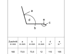 Sarei An- und Abschlussprofil Protection 9 Alu-Anthrazit 9 cm x 5,5 cm x 125 cm