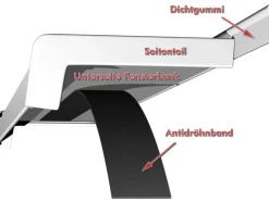 Sarei Dichtgummi Schwarz 2 m