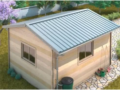 Sarei SDF-Halbrundrinne Piccolo Alu Natur RG 80 Länge 2 m