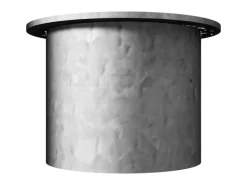 Schake Abdeckkappe Pfosten Ø 60 mm Pfosten Ohne Verschluss Feuerverzinkt