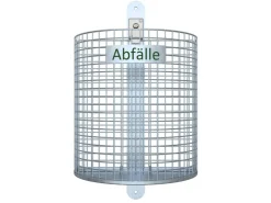 Schake Abfallbehälter Nierenform Ohne Standpfosten 27 l Feuerverzinkt