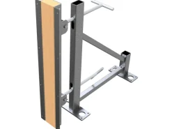 Schake Abschalstütze Neigbar Kantholz Silber