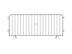 Schake Absperrgitter Typ E Keine Tastleiste Silber