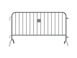 Schake Absperrgitter Typ D Ohne Tastleiste 2 m 14 Stäbe Silber