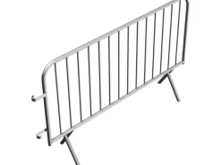 Schake Absperrgitter Typ B 2 m 14 Stäbe Silber