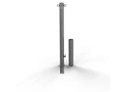 Schake Absperrpfosten Herausnehmbar Dreikant 2 Ösen Ø 60 mm Feuerverzinkt