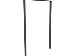 Schake Ahnlehnbügel Flachstahl 750 mm Eisengrau