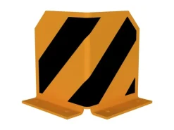 Schake Anfahrschutzwinkel Aufdübeln 200 mm Gelb-Schwarz