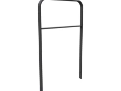 Schake Anlehnbügel Flachstahl Gebogen Querholm 1.200 mm x 750 mm Eisengrau