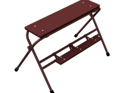 Schake Arbeitstritt Lackiert 2 Stufen Breite 1 m x 0,7 m Braun