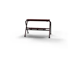 Schake Arbeitstritt Lackiert 2 Stufen Breite 1 m x 0,7 m Braun