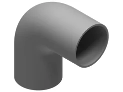 Schake Barrieren-Stahlrohre Verbindungsstück Aluminium Kniestück Silber