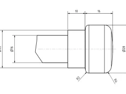 Schake Erdnagel Ø 16 mm x 600 mm Schwarz