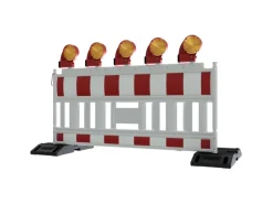 Schake Euro2-Absperrschranken Typ Nox RA1/A Lampenadapter Weiß-Rot