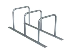 Schake Fahrradanlehnbügel Reihenanlage 3 Einstellplätze Ø 48 mm Feuerverzinkt