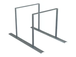 Schake Fahrradanlehnbügel-Reihenanlage für 2 Einstellplätze Feuerverzinkt