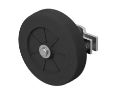 Schake Gummi Laufrolle für Bauzaun Schwarz