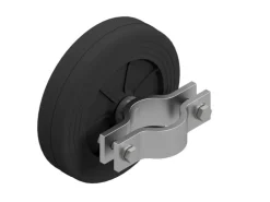 Schake Gummi Laufrolle für Bauzaun Schwarz