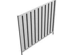 Schake Mobilzaun Trapez Verzinkt 2,2 m x 2 m Feuerverzinkt