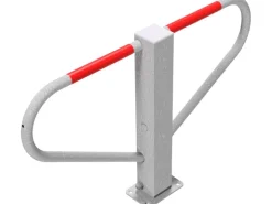 Schake Parkplatzsperre Umlegbar Rundzylinder Aufdübeln 70 x 70mm Feuerverzinkt