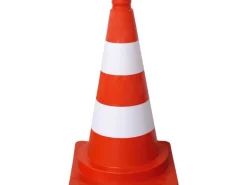Schake PVC-Leitkegel Orange-Weiß 50 cm