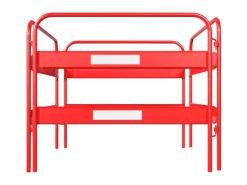 Schake Schachtschutzgitter 1 m Weiß-Rot 2-teilig