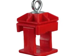 Schake Schilderklemme Kunststoff Ohne Ösen Haken Rot