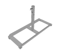 Schake Schilderständer 40 mm x 40 mm Fußplatten Feuerverzinkt