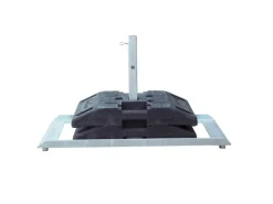 Schake Schilderständer 40 mm x 40 mm Fußplatten Feuerverzinkt