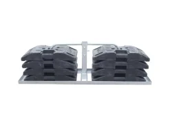 Schake Schilderständer 60 mm x 60 mm 4 Stück Platten Feuerverzinkt