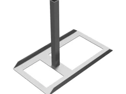 Schake Schilderständer Provinz 40 mm x 40 mm Fußplatten Feuerverzinkt