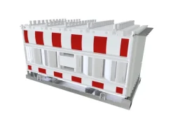 Schake Set-Absperrschranken Lager Traverse Lampenadapter RA1/A Weiß-Rot 20 Stück