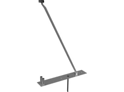 Schake Stützstrebe 1,60 m Bodenplatte Schelle und Erdnagel Feuerverzinkt