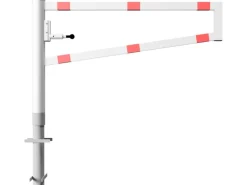 Schake Wegesperre Drehbar Einbetonieren Vorhangschlosse 1.500 mm Rot-Weiß