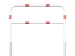 Schake Wegesperre Herausnehmbar Drehbar Dreikant Knieholm 1.500 mm Weiß-Rot