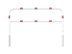 Schake Wegesperre Herausnehmbar Drehbar Dreikant Knieholm 2.000 mm Weiß-Rot
