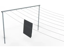 Schake Wäschetrockengerüst Querrohr 4.000 mm 8 Haken einseitig