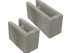 Schalungs Mauerstein Randstein Grau 30 cm Set 2-teilig