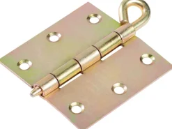 Scharnier mit losem Stift und Öse Gelb Verzinkt 75 mm x 75 mm