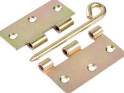 Scharnier mit losem Stift und Öse Gelb Verzinkt 75 mm x 75 mm