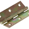 Scharnier Schmal Gelb Verzinkt 80 mm x 42 mm