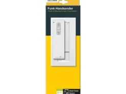 Schellenberg Funk-Handsender 1-Kanal mit Wandhalterung Weiß