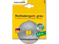 Schellenberg Rollladengurt Mini 14 mm 6 m Grau