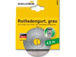 Schellenberg Rollladengurt Mini 14 mm 4,5 m Grau