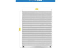 Schellenberg Rollladenpanzer Maxi PVC 100 cm x 80 cm Grau
