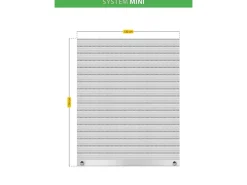 Schellenberg Rollladenpanzer Mini PVC 150 cm x 130 cm Grau