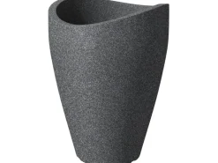 Scheurich Pflanzgefäß Wave Globe High Ø 40 cm x 54 cm Schwarz-Granit