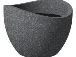 Scheurich Pflanzgefäß Wave Globe Ø 40 cm Schwarz-Granit
